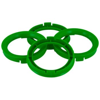 TPI​ Centering Rings 72.5->59.1mm Green 4 pieces