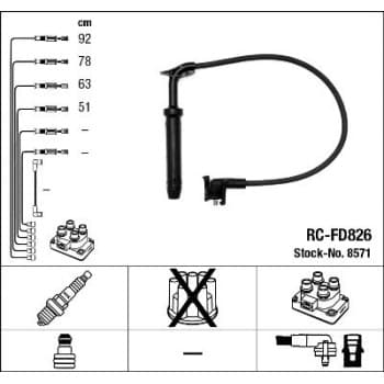 Ignition Cable Kit 8571 NGK