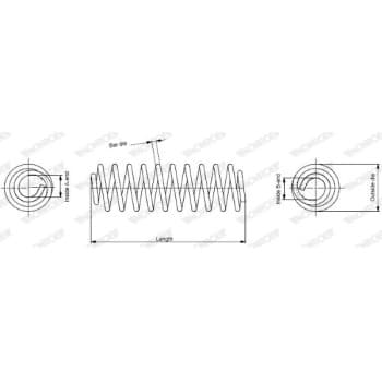 Coil Spring MONROE SPRINGS SE3290