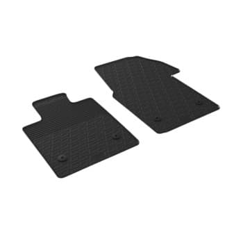 Rubber mats suitable for Volkswagen Transporter T7 Multivan 2022- (G-Design 2-piece + mounting clips