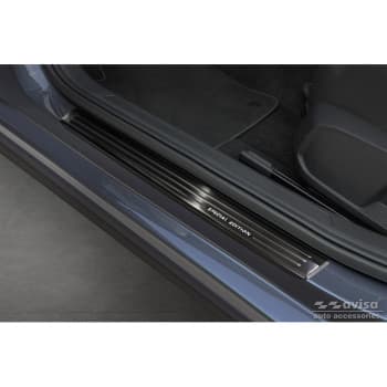 Black stainless steel Door sills suitable for Volkswagen VI Polo 2017- - 'Special Edition' - 4-piece
