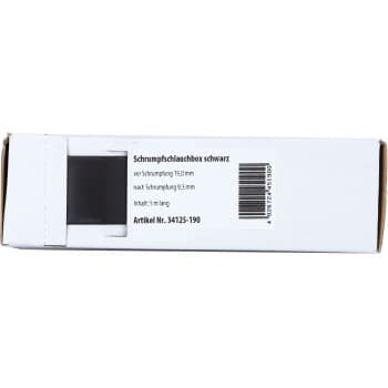 Heat Shrink Tubing Black Ø 19.0 mm Ø 9.5 mm Length 5 meters