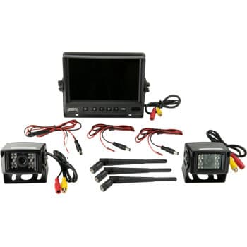 Rear view camera monitor kit 7" AHD with 2 wireless cameras