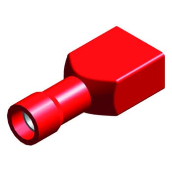 cable lug 5 pieces 6.3x0.8 red in blister