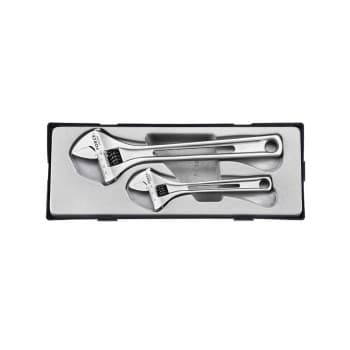 Adjustable wrench set 2 pieces