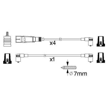 Ignition Cable Kit 0 986 356 357 Bosch