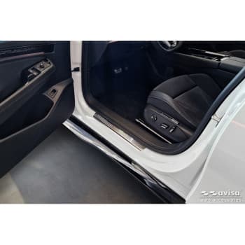 Stainless steel door sill moldings suitable for Volkswagen ID.7 2023- 'Lines' - 4-piece