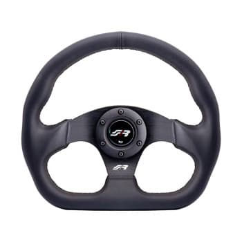 Simoni Racing Universal Sports Steering Wheel 'Need for Speed' - Black Eco-Leather - Diameter 330mm