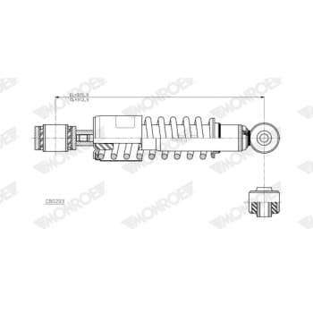 Damper, cabin suspension