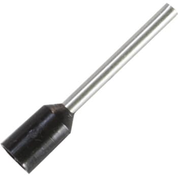 Wire end sleeve for cable size: 0.5 mm² with black insulation