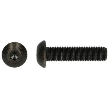 Screw black M4 x 10mm, hexagon socket, 100 pieces