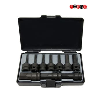 1/2" Socket Set Hexagon SAE 10 Pieces